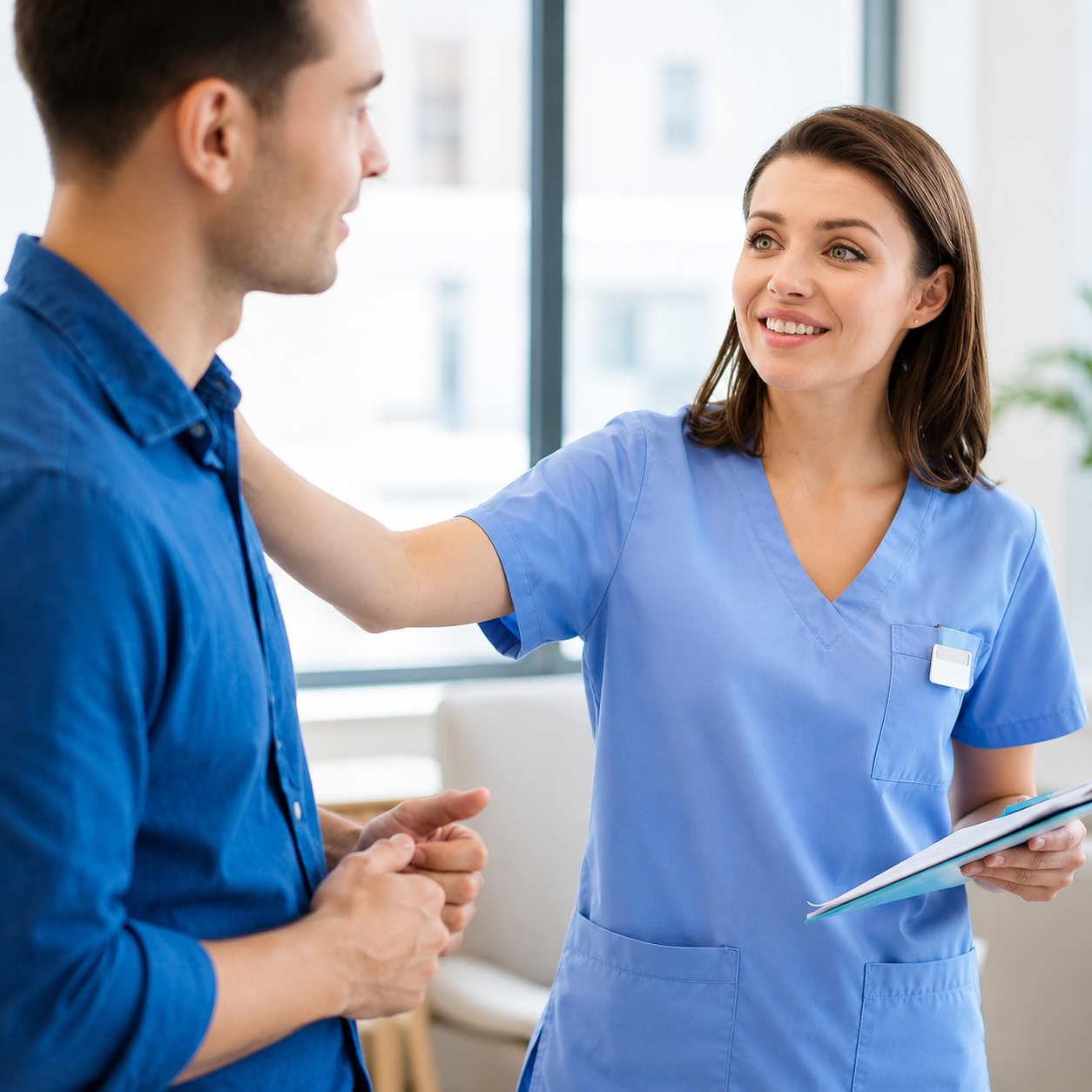 Medical professional providing supervised detox care